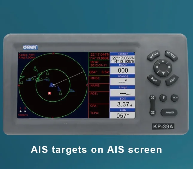 เครื่องนำทาง GPS สำหรับเรือขนาด 7 นิ้ว พร้อมระบบ Chartplotter และเครื่องส่งสัญญาณ AIS คลาส B (รองรับการ์ด SD C-map Max)