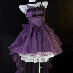 Dress Victorian Mini Gothic Lolita Jsk Women Kawaii Ruffles Bow Suspender Princess Dresses Girl Sweet Fairy Party Trailing Dress