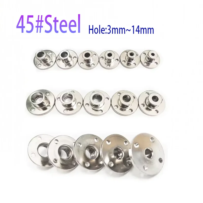 Rigid Flange Coupling Motor Guide Shaft Coupler Connector Bearing Accessories  3/3.17/4/5/6/6.35/7/8/10/11/12/14mm