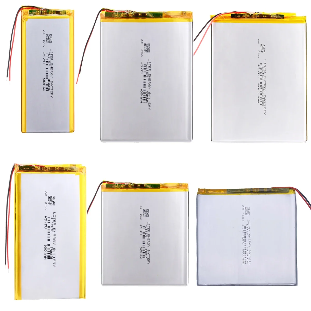 3.7V Li-Polymer Rechargeable Li Lithium Battery Lipo Repair GPS E-book Bluetooth Controller Tablet PC