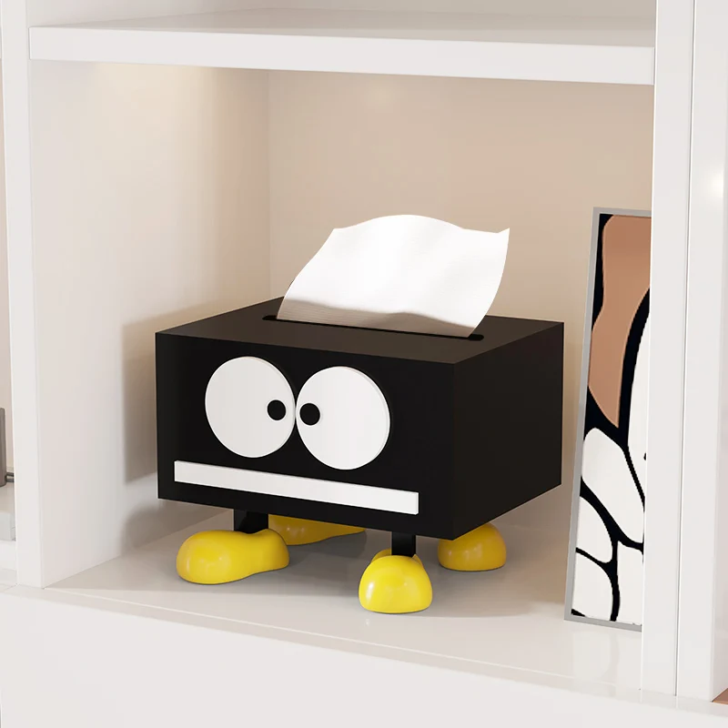 

Creative Coal Ball Desktop Decoration Crafts Cute Table Tissue Box Modern Home Living Room Decor Resin Ornament Christmas Gifts