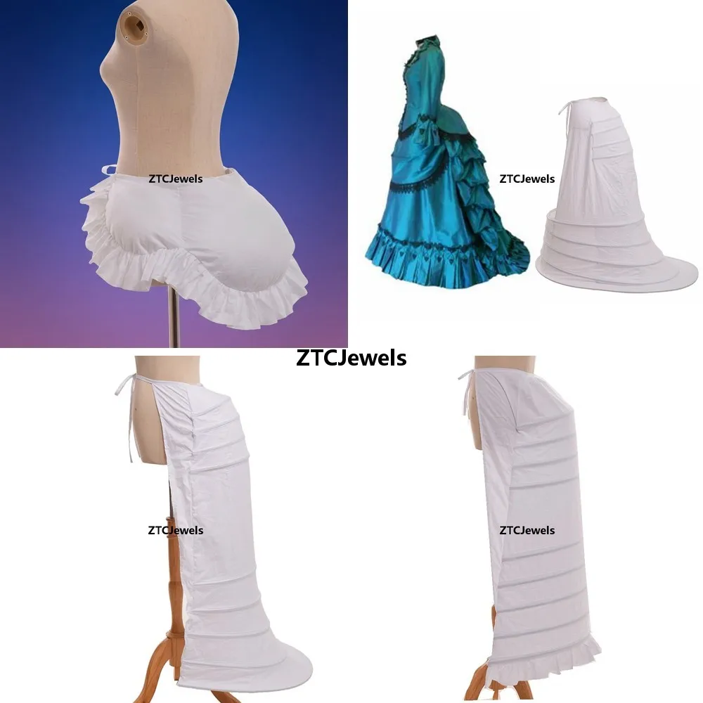 Viktorianischer Cosplay-Krinoline-Unterrock mit Reif und Käfig, Bustle-Petticoat für Damen, Lolita Steampunk Gothic Kleiderunterrock