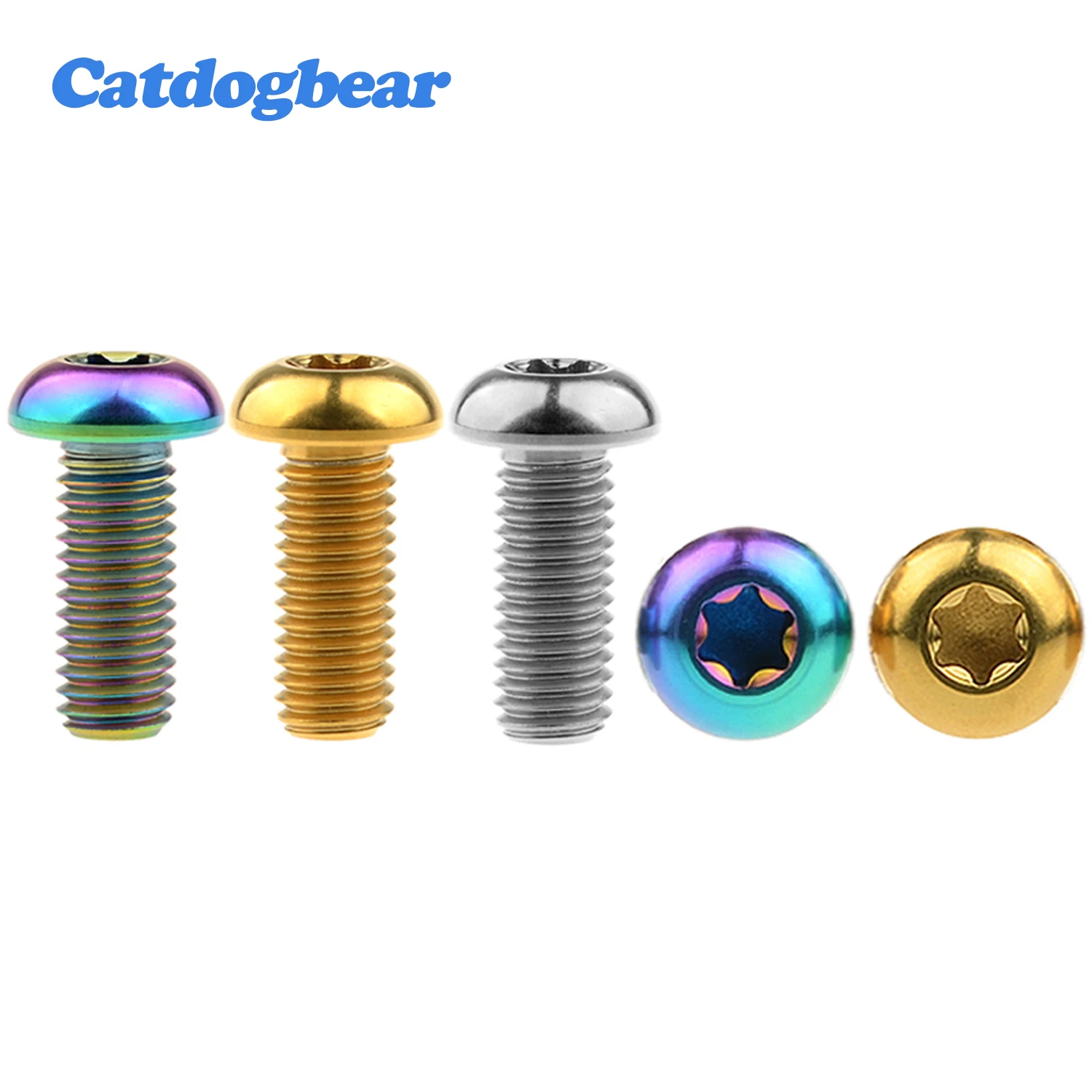 Catdogbear  4PCS M8x20mm Titanium Bolt Torx T40 Head Screws for DUCATI Motor Bike Disc Brake Rotor