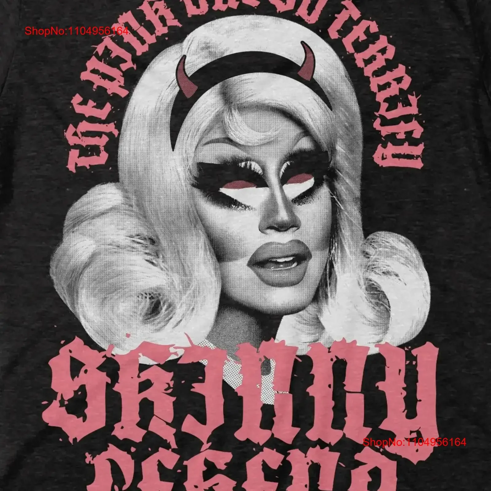 Trixie Mattel Skinny Legend Punk Metal T Shirt Rupaul's Drag Race Read U Escrito Tracy Martel BALD vintage Lavado Esticado