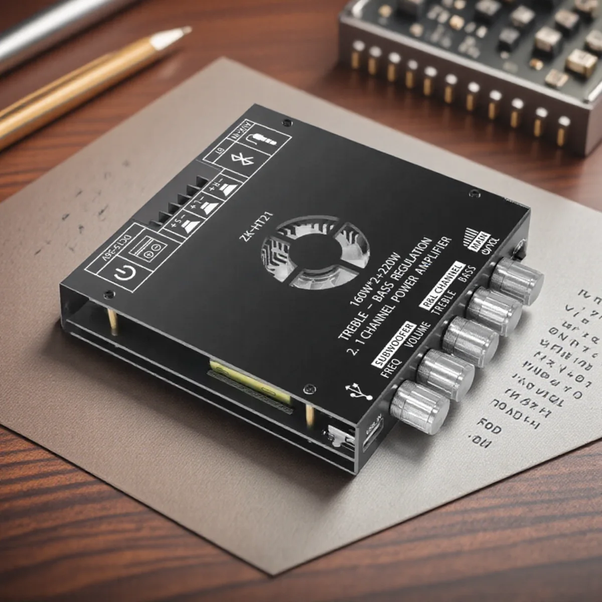 Bluetooth Digital Power Amplifier Module 2.1 Channel TDA7498E 160W 220W High Low Tone Subwoofer Audio Amplifier