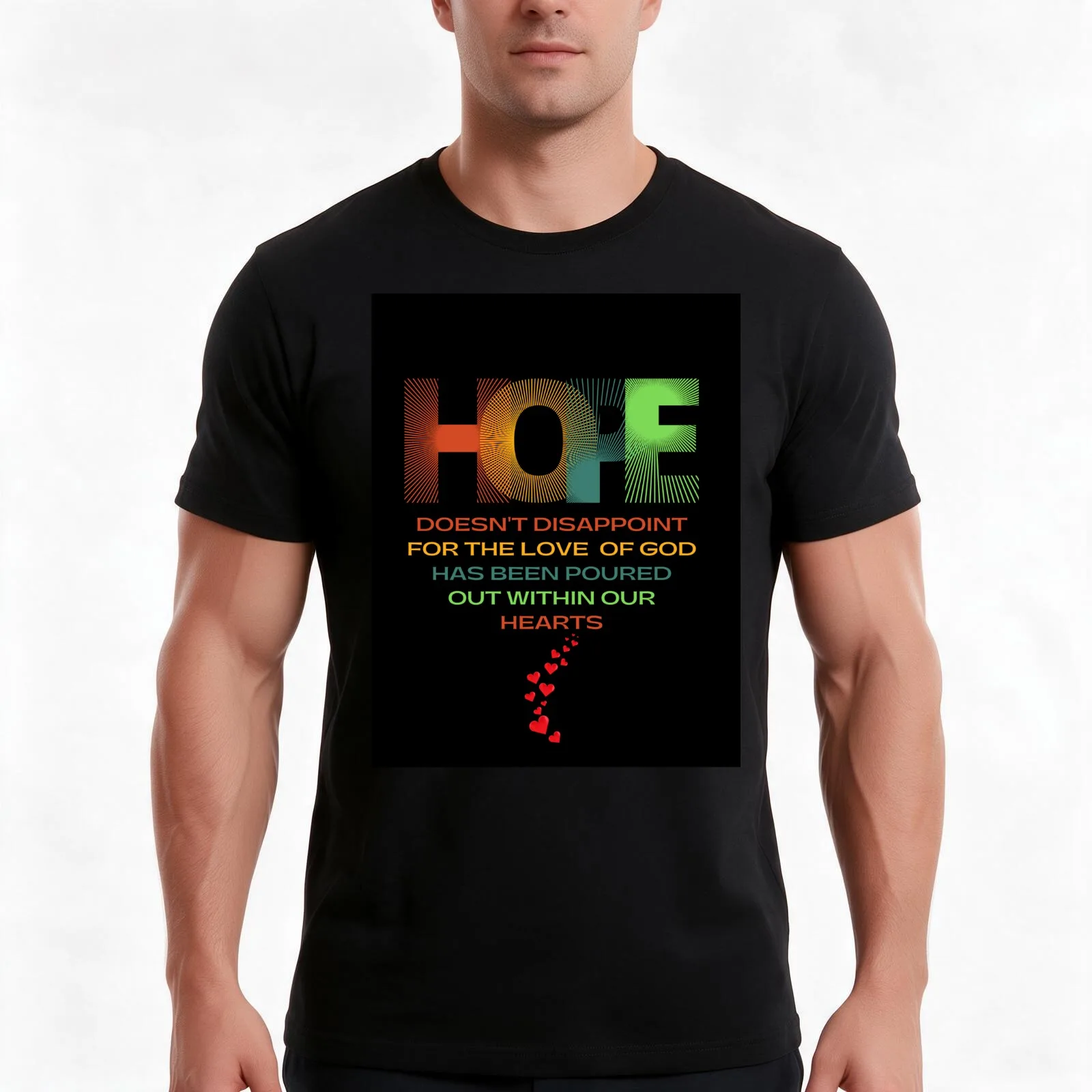 HOPE DOESN'T DISAPPOINT T-Shirt, Summer Casual Cotton Tee, Oversized Streetwear Tops, Vintage Graphic Print, Unisex Men Women