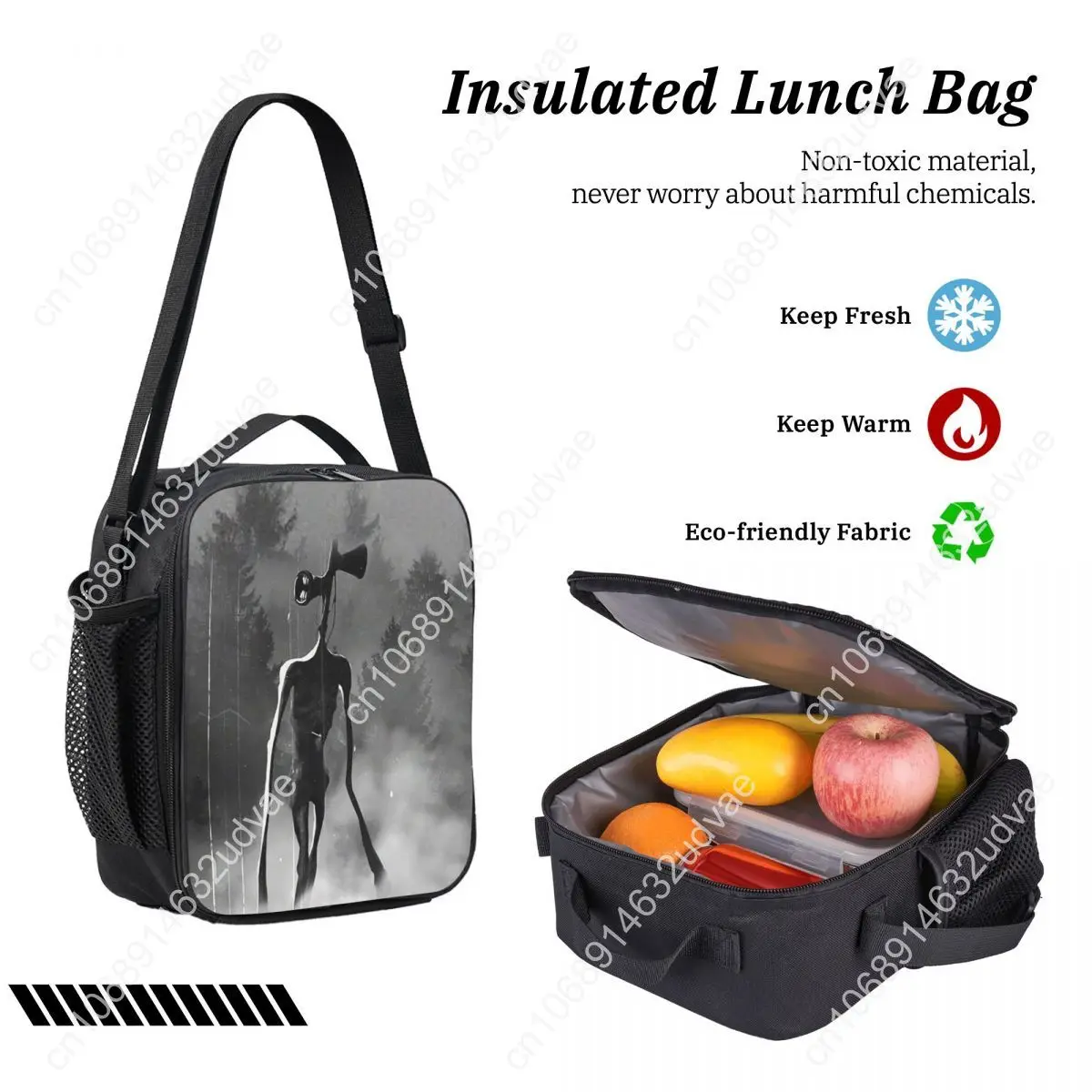 Siren Head Osepanhead Backpack Student Boys Girls BookBag School Bag Laptop Shoulder Bags 3ps Insulated Lunch Bag Pencil Case