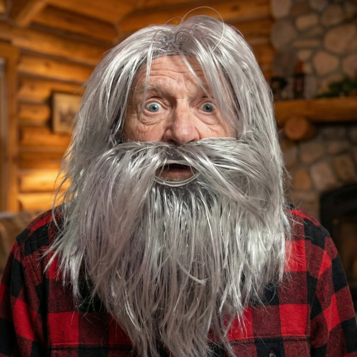 

Набор для костюма: длинный серый парик и борода для взрослых, синтетические волосы, аксессуар для ролевых игр, косплея, вечеринок, сценических выступлений, фестивалей