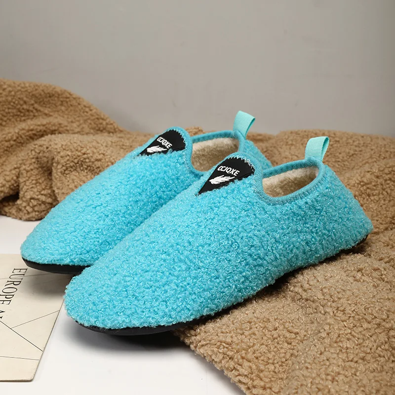 New Mens Winter Slippers Comfortable Plush Shoe High Quality Women Disigner Cotton Slipper Non Slip Light Weight Indoor Footwear