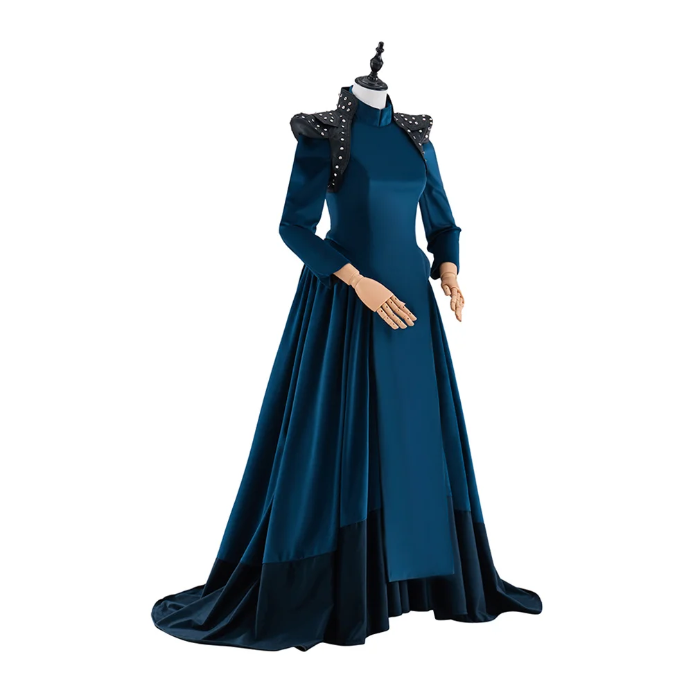 Moiraine Damodred Cosplay The Wheel of Time زي فستان أزرق بدلة معركة ملابس حفلات الهالوين كرنفال