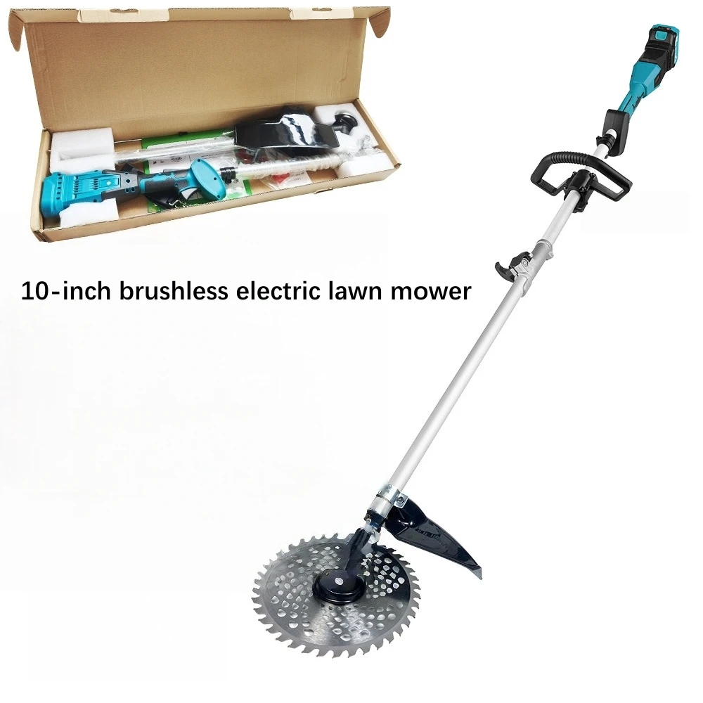 High-Power 9-Inch Brushless Electric Lawn Mower Garden Yard Weeding Brush Cutter Desbrozadora Batería충전식예초기 충전식 예초기