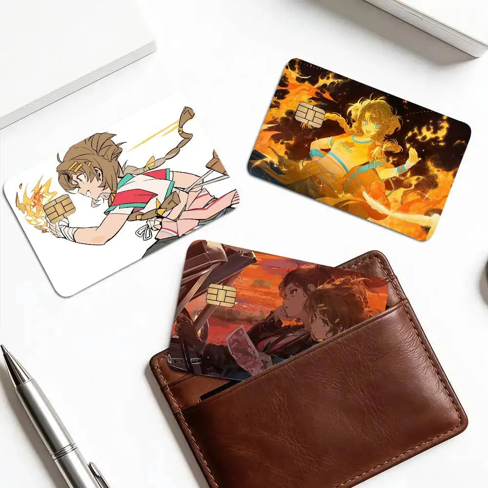 Spathodea Animated Game R-Reverse 1999 Card Sticker 4Pcs Credit Card Skin Anti Scratch Bank Debit Card Decal