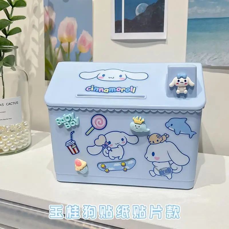 

Kitty Children Cartoon Diy Money Box Large Capacity Enter But Not Out Sanrio Student Nice Appearance Kawaii Birthday Gift