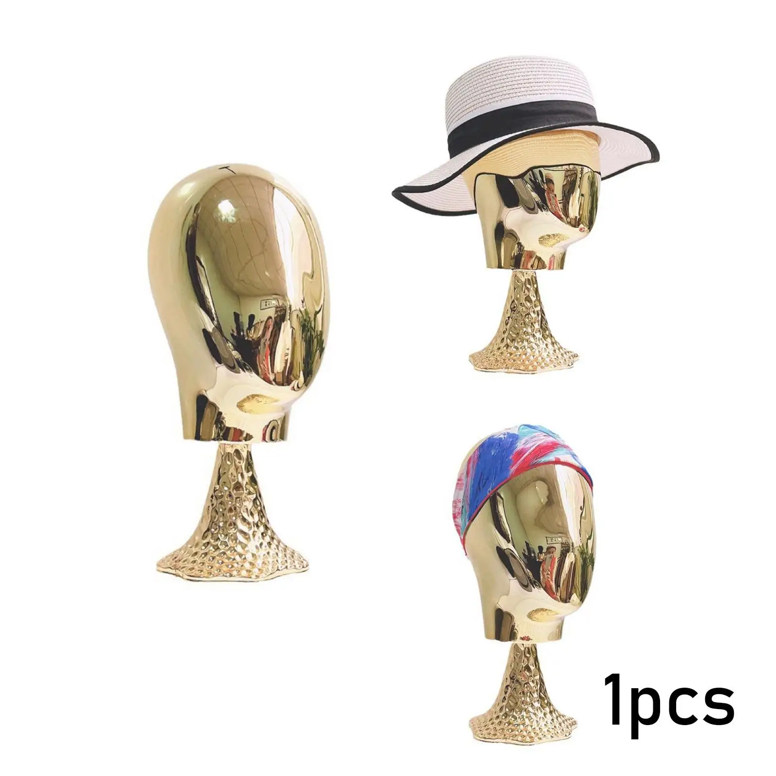 

Wig Mannequin Head Luxury Look Manikin Head Block Desktop Decor Durable Portable Mannequin Head Wig Display Model for Headwear