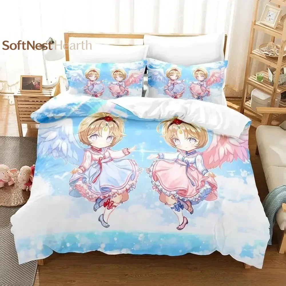 2026 New Magical Girl Raising Project Bedding Set Single Twin Full Queen King Size Bed Set Adult Kid Bedroom Duvet Cover Sets An
