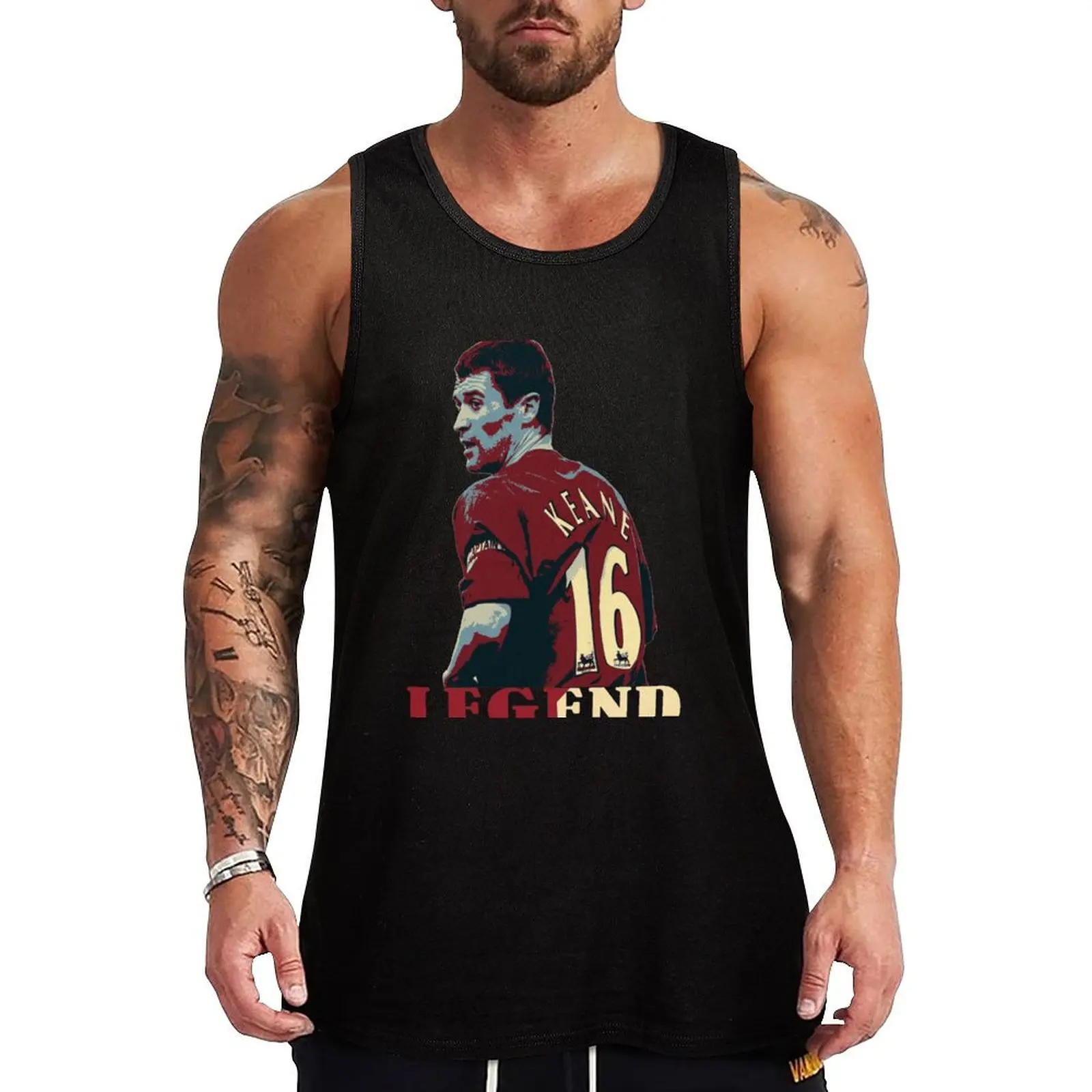 

Roy Keane Tank Top T-shirt Men's gym Bodybuilding shirt