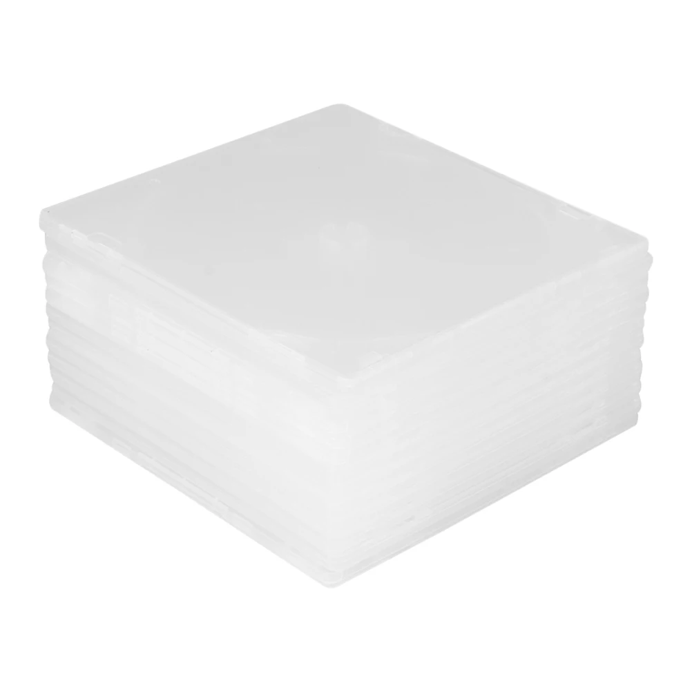 

25 pcs Case Large Cd Storage Holder Capacity Compact Storage Media Video Package Durable Transparent Practical Use
