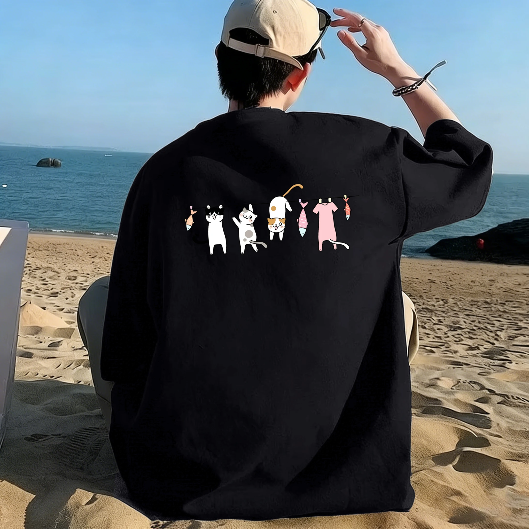 Katten en vissen die aan een l - Street Fashion Online recensie en prijs