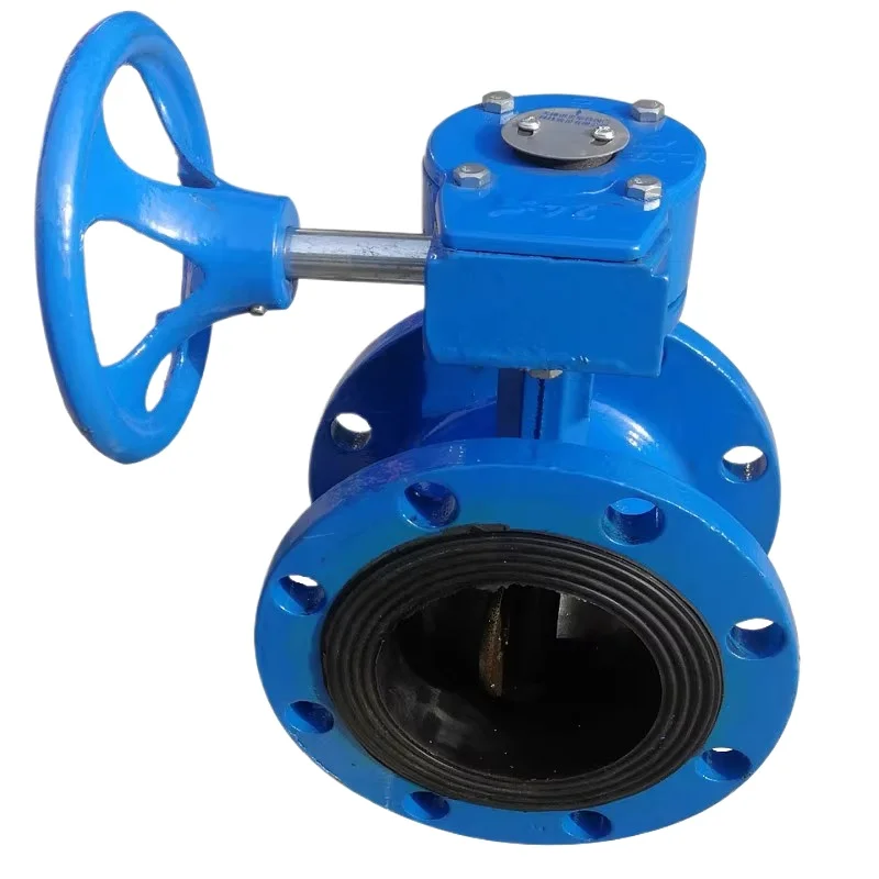 

1 multifunctional turbine flange butterfly valve D341X-10/16Q with soft seal design QT450 butterfly valve