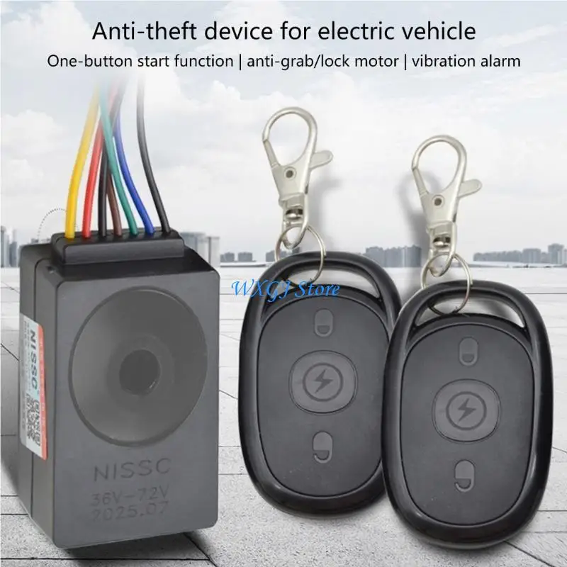 

37JE Reliable Anti Theft Alarm Anti Theft Alarm System for Motorcycles Electric Bikes