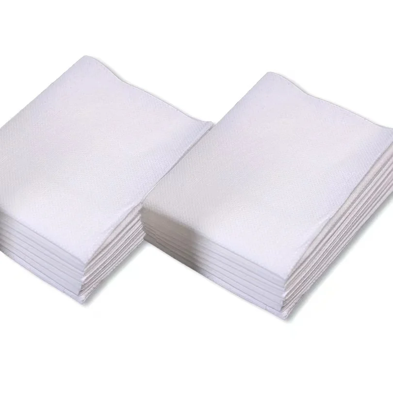 10 PCS Per Pack Professional White Spunlaced Non woven Disposable Hair Towels For Beauty Salon And  SPA Shop