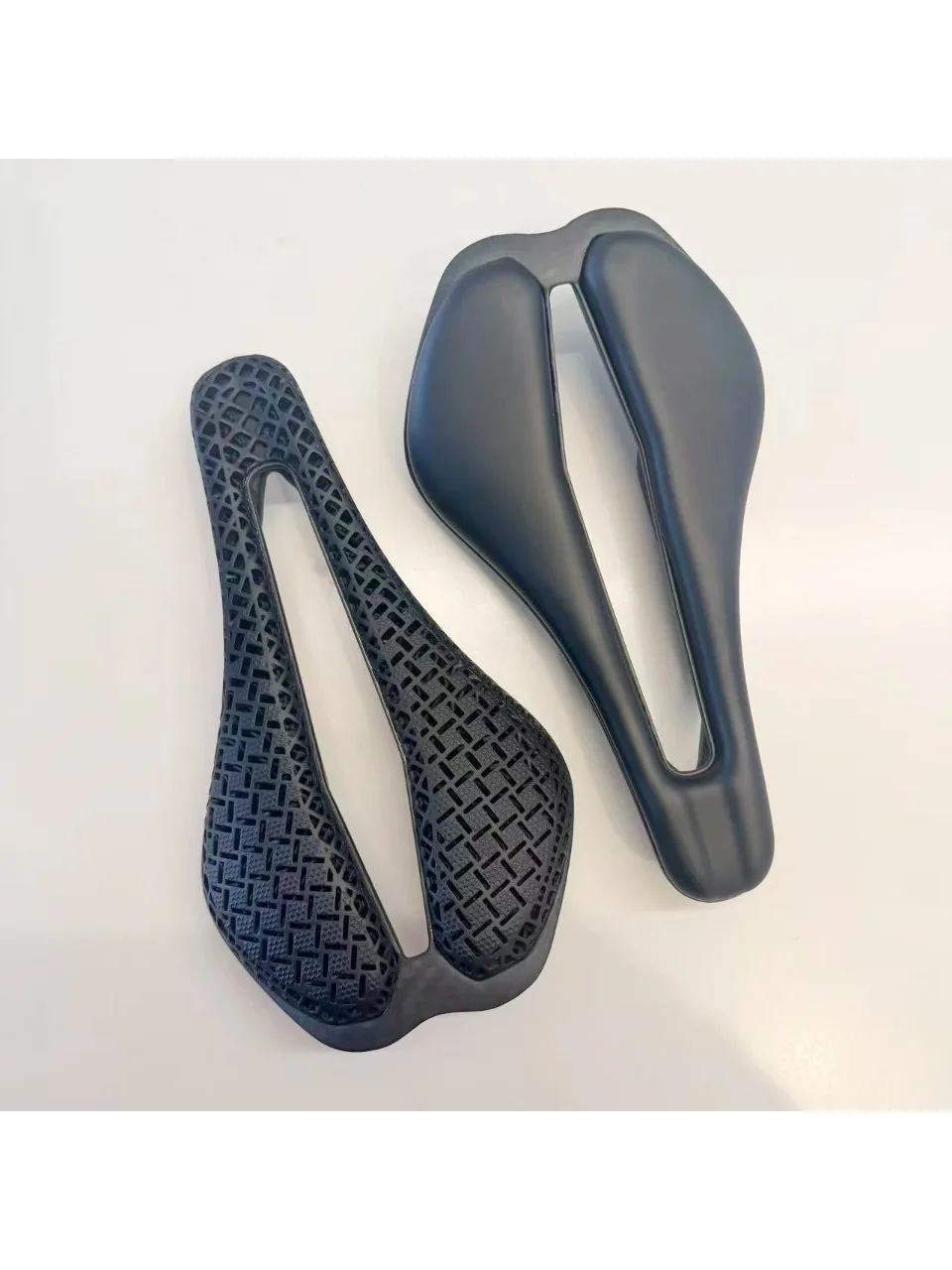 AliExpress NONE Carbon 3D Printed Bike Saddle Ultralight Road MTB Seat Parts Racing 7x9mm 105g/145g Seating Cushion Cycling Bicycle Parts