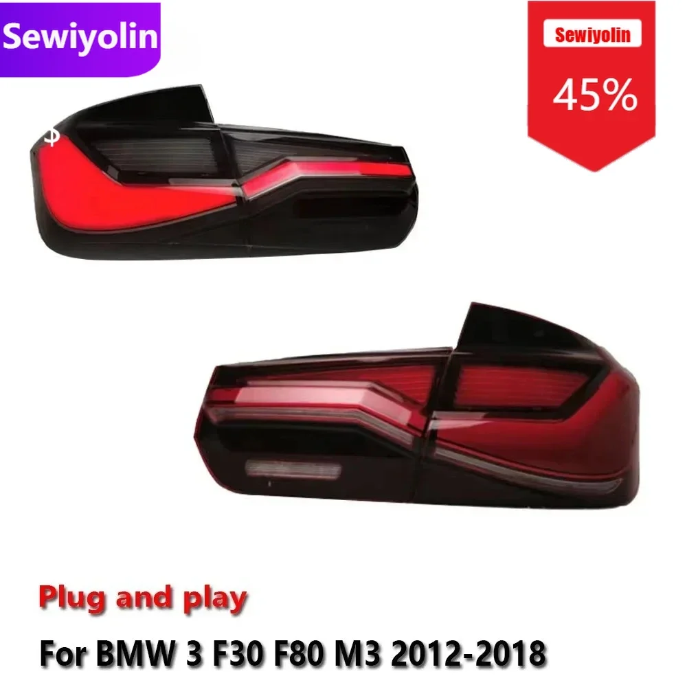 

Автомобильный светодиодный задний фонарь DRL, аксессуары для BMW F30 F35 2013-2018, автоматический задний противотуманный фонарь DRL, стоп-сигнал поворота Plug and Play
