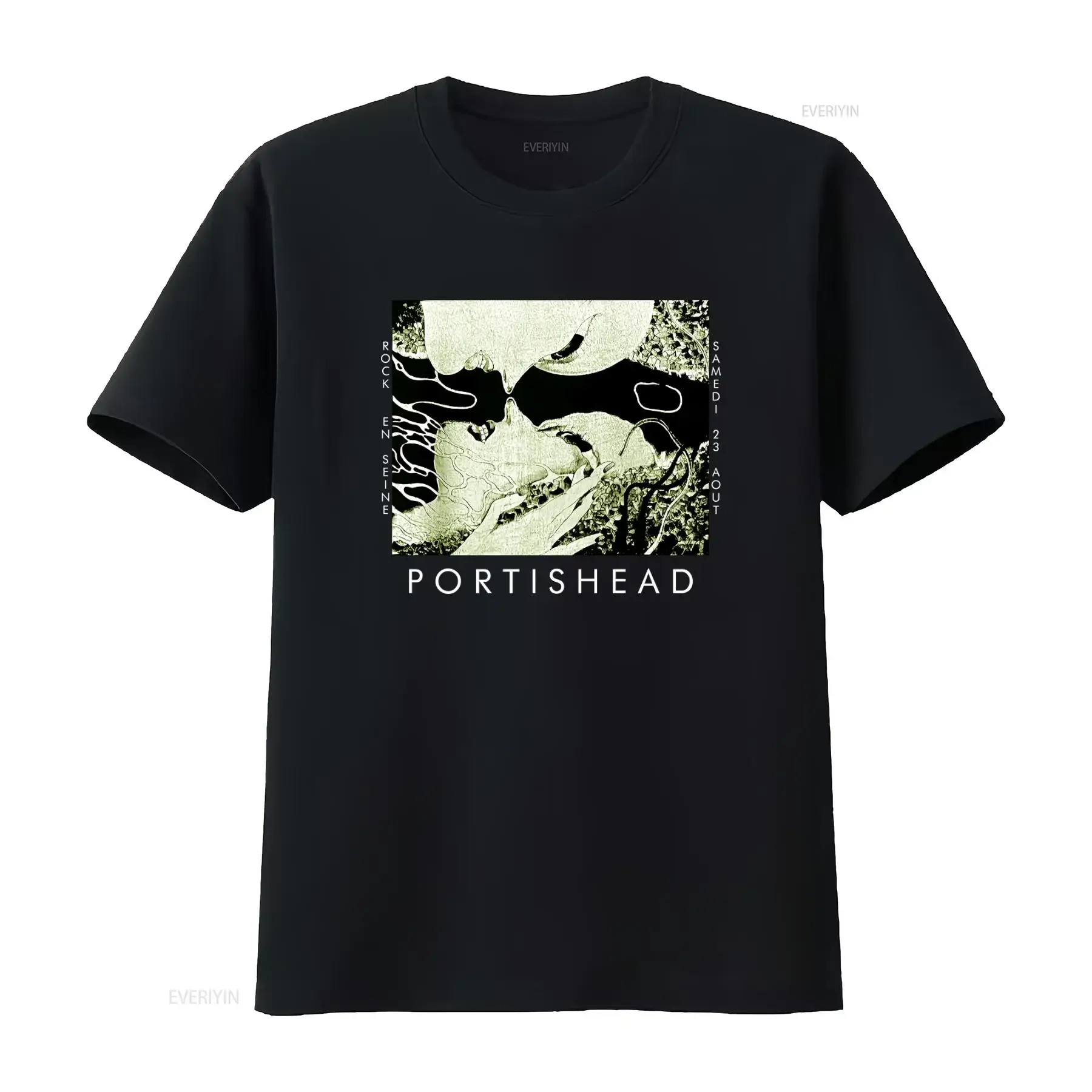 Vintage Portishead Rock Band T Shirt Retro Music Print Lb3990 vintage Washed designer clothes homme Soft streetwear Versatile