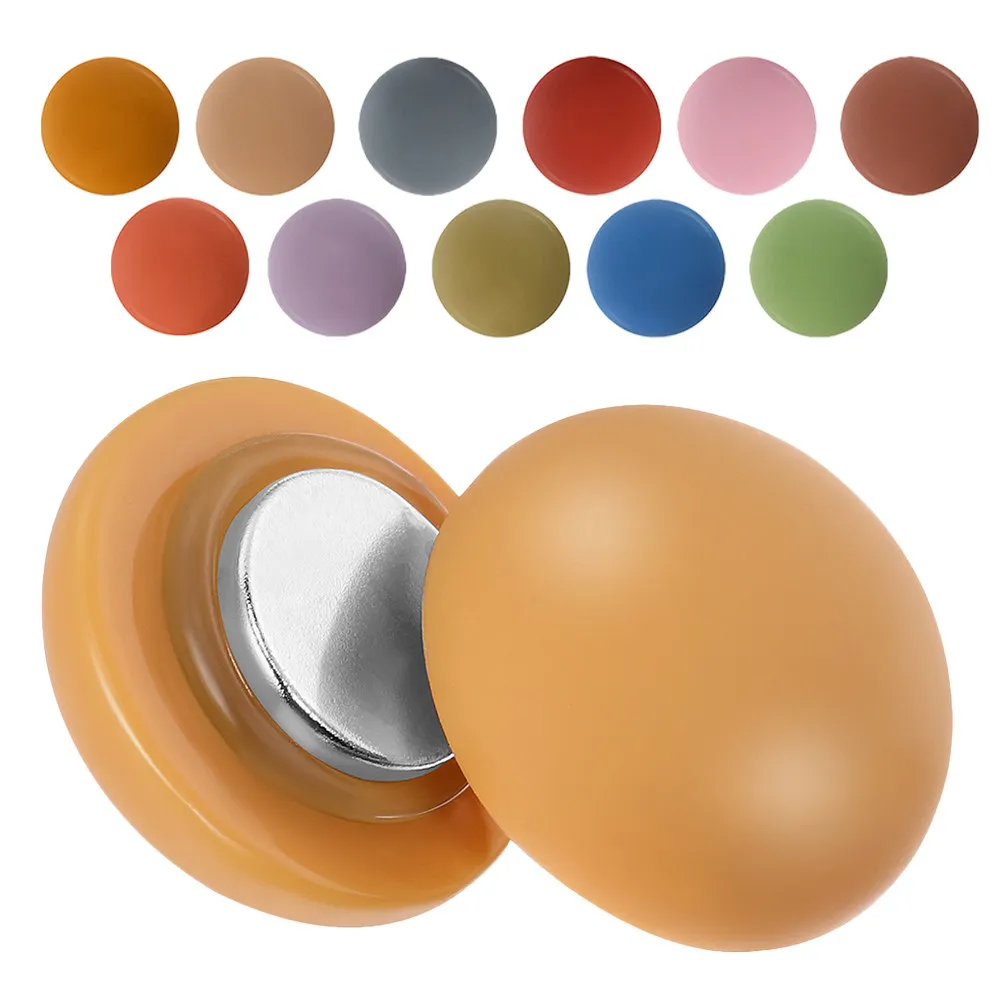 12Pcs Round Refrigerator Magnets Stylish Mini Magnetic Discs for Fridge Door Notice Board Dry Erase Board Cute Aesthetic Kitchen