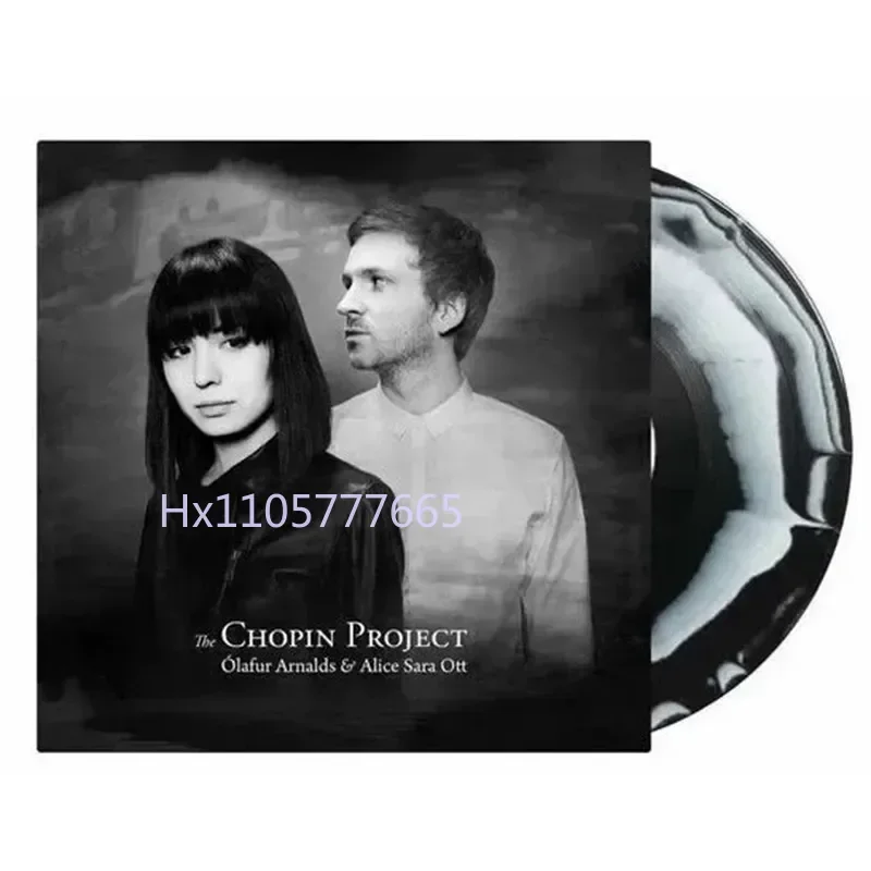 Olafur Arnalds & Alice Sara Ott The Chopin Black and White Marble Vinyl LP for Vinyl Record Players