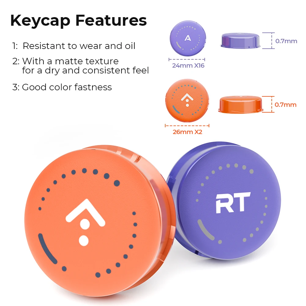 Haute42 Hitbox PBT Cross Keycaps do C-AT, sublimowane nakładki na klawisze, DIY Arcade, bezdźwigniowy kontroler, nakładki na przyciski Hitbox, 25,8 mm — zdjęcie produktu 2
