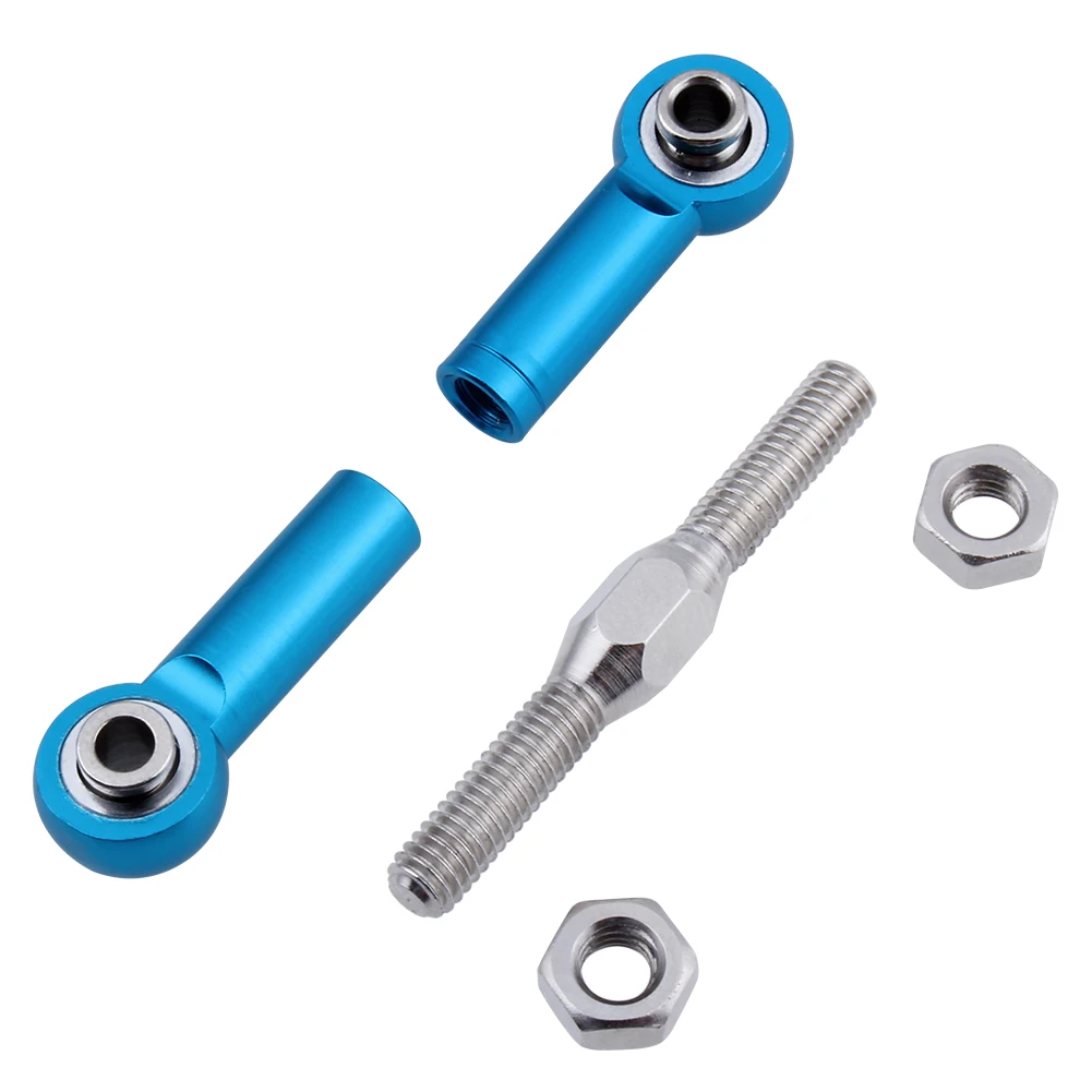 HobbyPark Aluminum Turnbuckle Steering Linkage Machined Rod Ends 166617 166017 for 1/10 Redcat Volcano EPX/Pro 6pcs - view 3