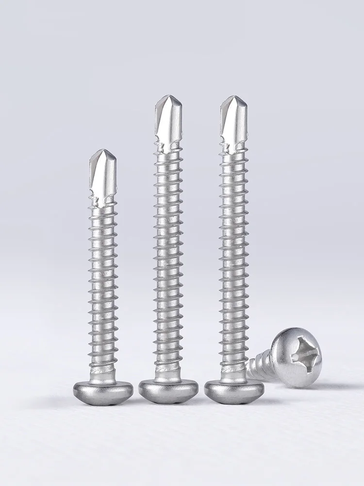 M3.9 M4.2 M4.8 M5.5 10/20/30pc 304 Stainless Steel Phillips Pan Head Dovetail Self-Drilling Screws Metalwork Hardware Fittings