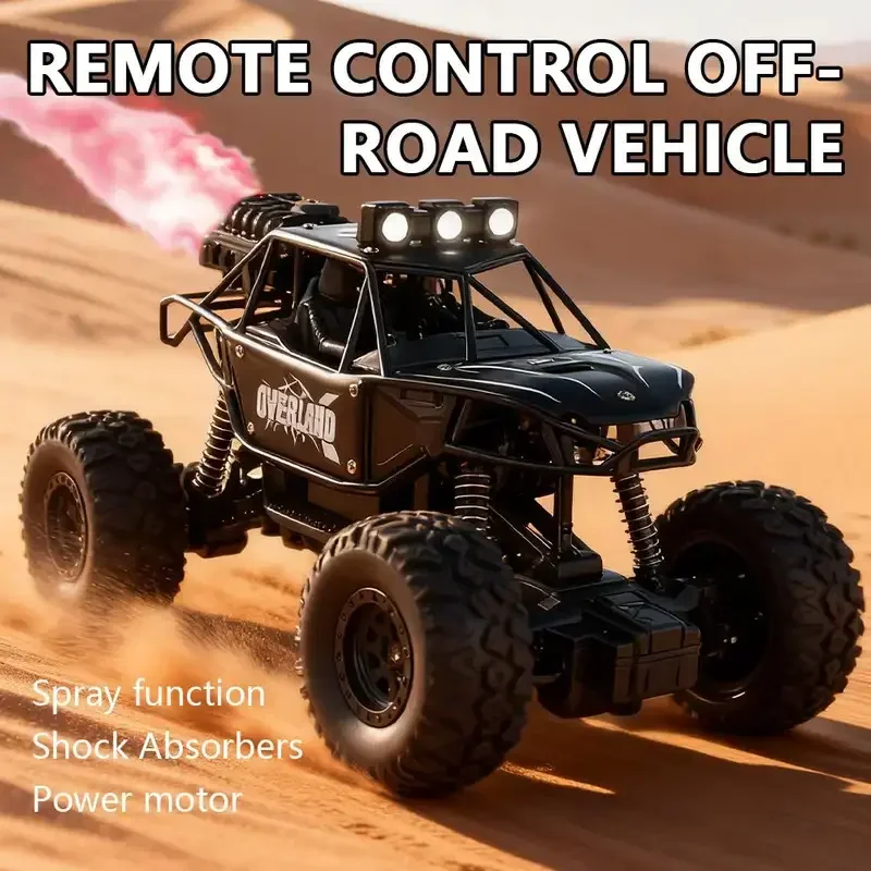 

НОВИНКА: Радиоуправляемый внедорожник 1:16, 4WD, 2.4ГГц, с эффектом распыления тумана, светодиодными фарами, для всех типов местности, игрушка-вездеход