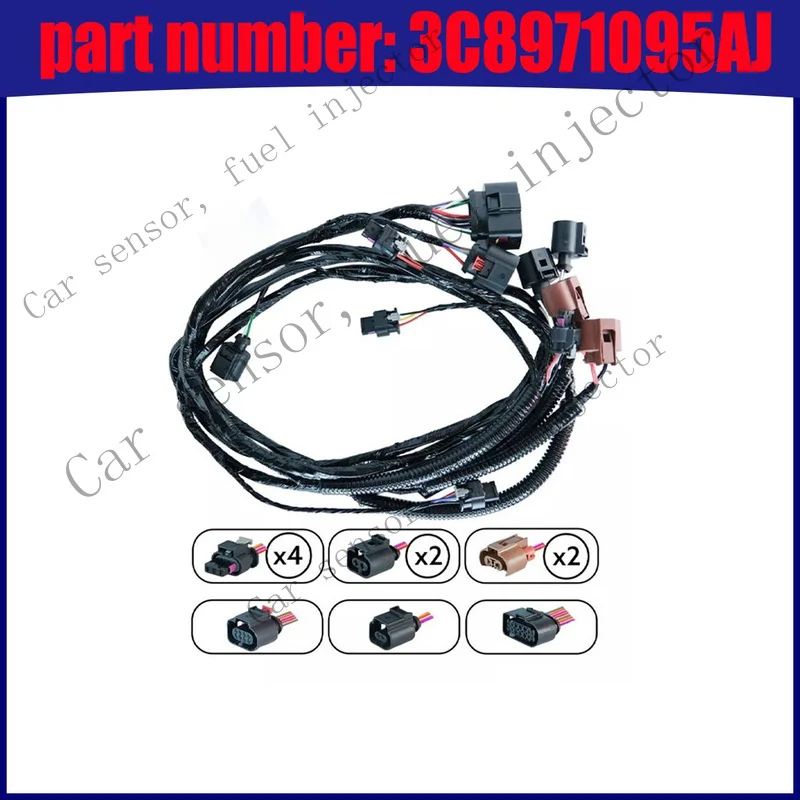 Q+ FOR Volkswagen Passat CC Front Bumper Parking Sensor Wiring Harness-3C8971095AJ