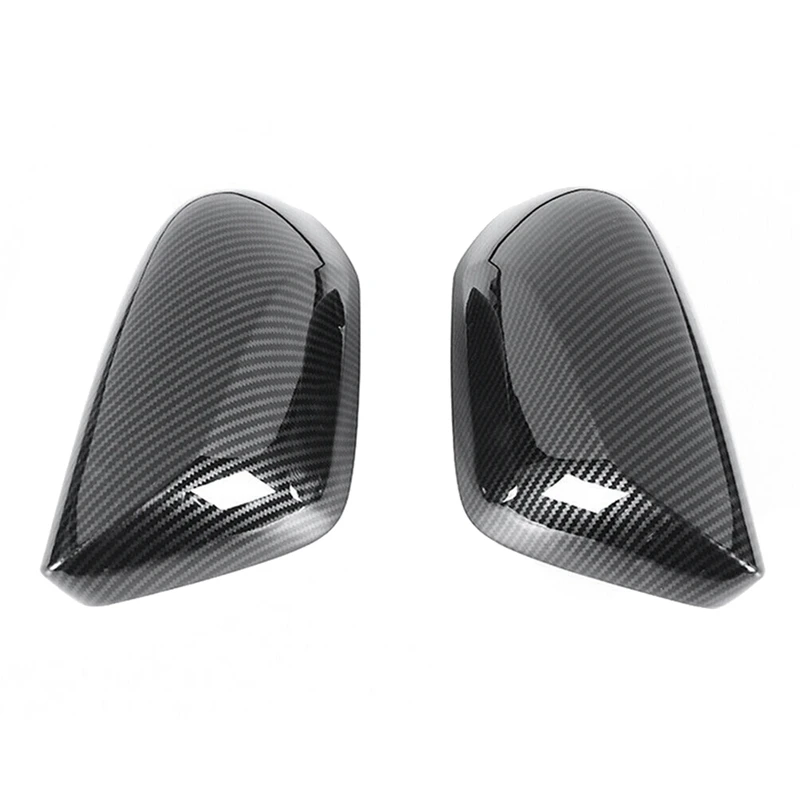 2Pcs Car Side Wing Air Flow Fender Grill Intake Vent Trim With Car Carbon Fiber Rearview Side Mirror Cover Trim