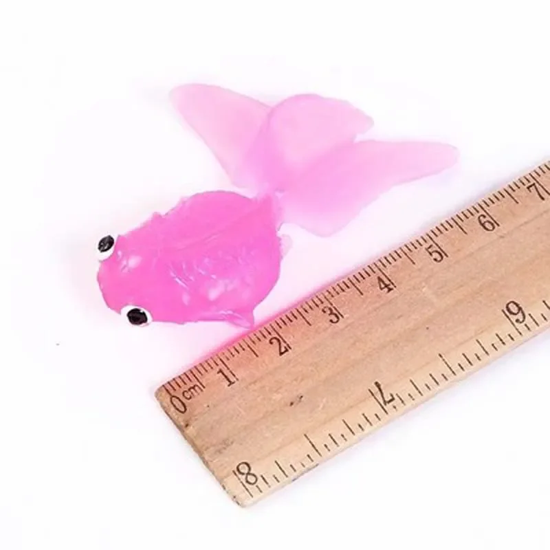 Kids Soft Rubber Gold Fish Baby Bath Toys for Children Simulation Mini Goldfish Water Toddler Fun Swimming Beach Gifts