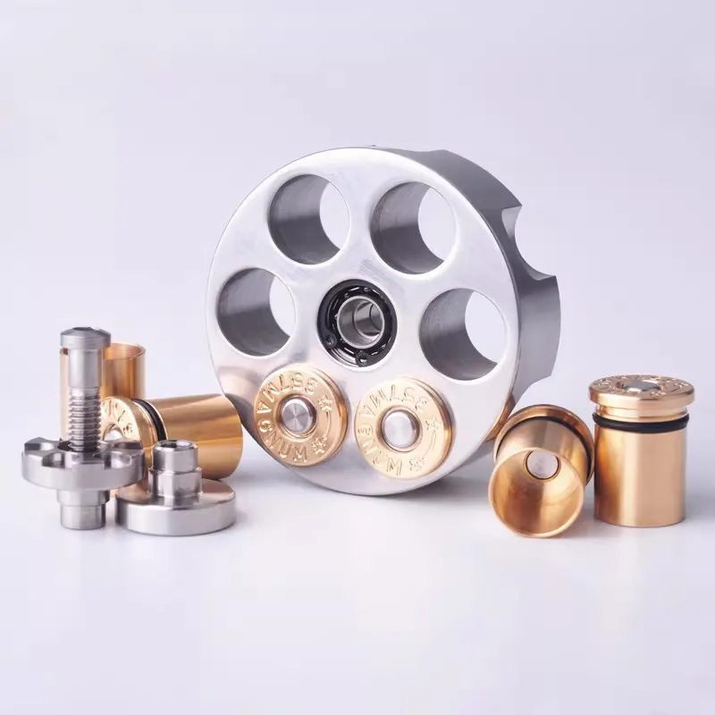 Stainless Steel Brass EDC Fidget Toys Hand Spinning Top Gyro Gyroscope Bearing Spinner  ADHD Decompression Toys