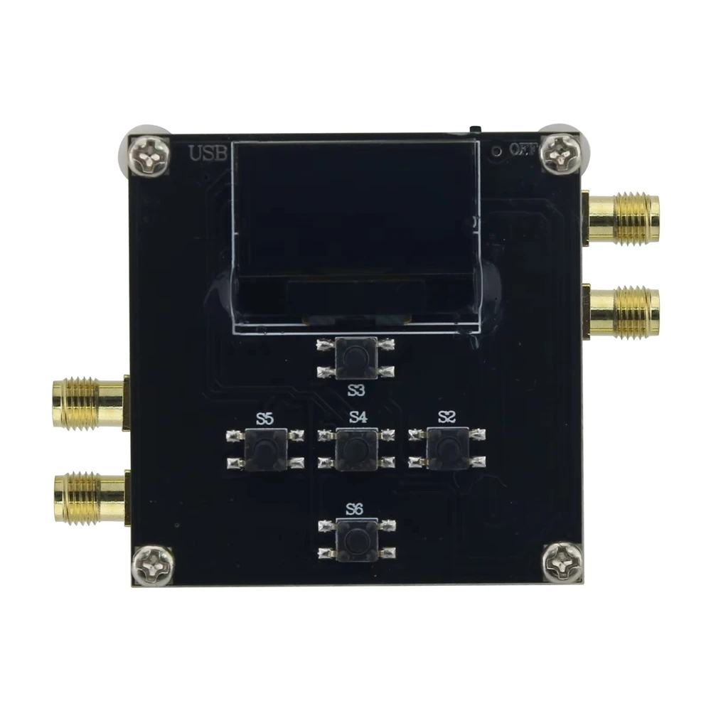LMX2572 Core Board Phase Locked Loop 75mA 12.5MHz-6.4GHz PLL Module with STC Main Control and 0.96-inch OLED
