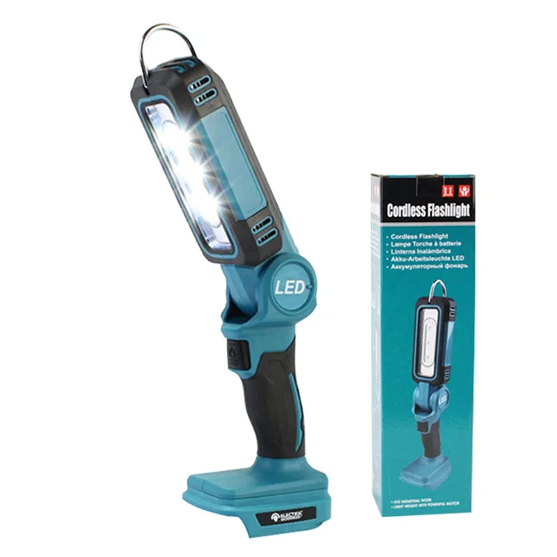 Lampes de travail de déesse électrique LED, budgétaire portable extérieur, budgétaire, camping-car, travail de nuit, pêche pour Makita, batterie 18V