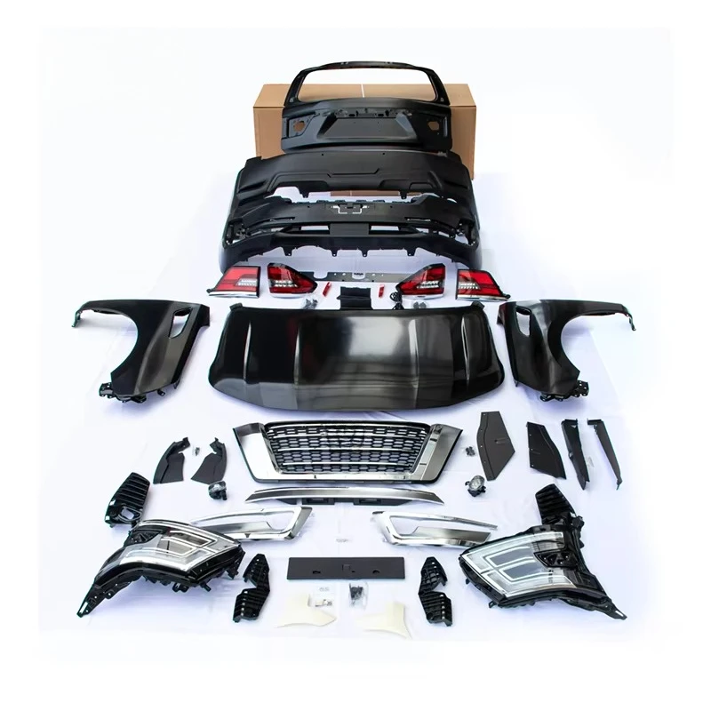 Car Body Kit Platinum Luxury Include Bumper Spoiler Taillight Frame Front and Rear License Plates Grille for Patrol Y62