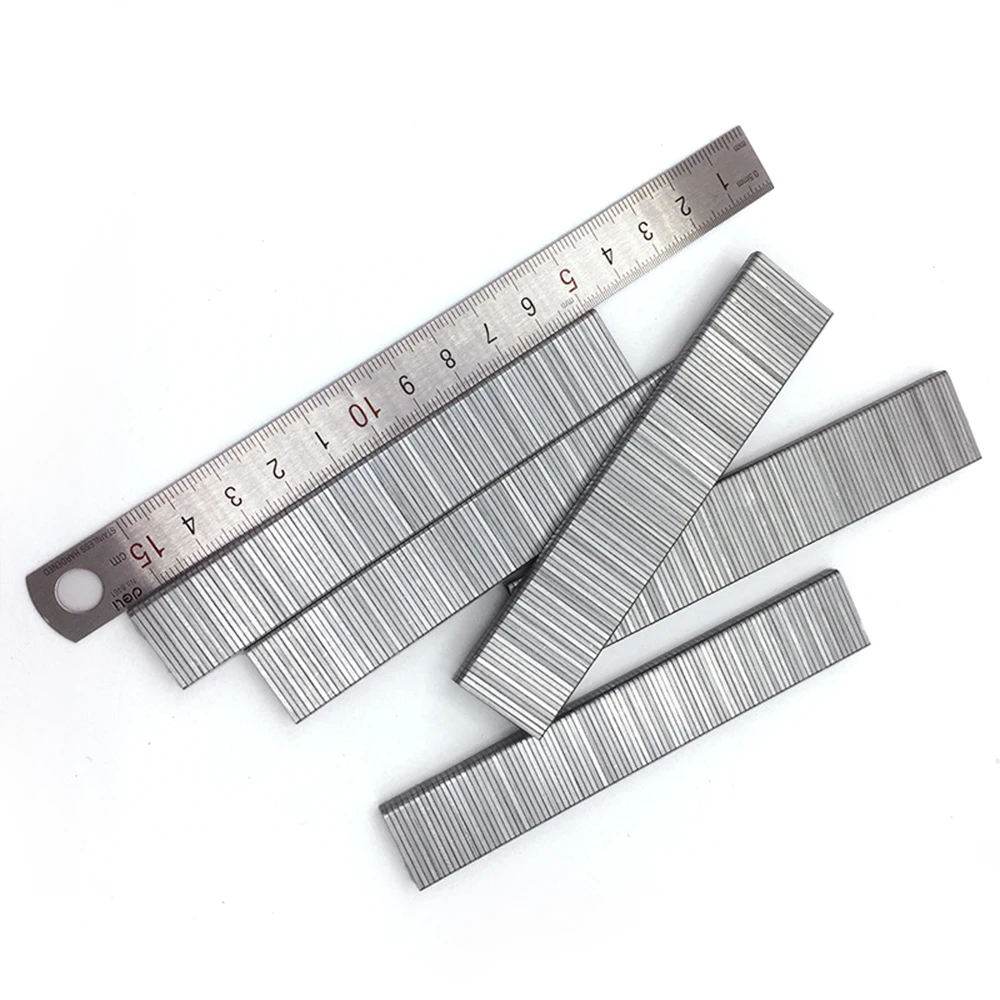 3610Pcs 410J 416J 422J Staple Woodworking Nails Framing Tacker U Shaped Nail  For Electric Nails Stapler Gun Furniture Hand Too