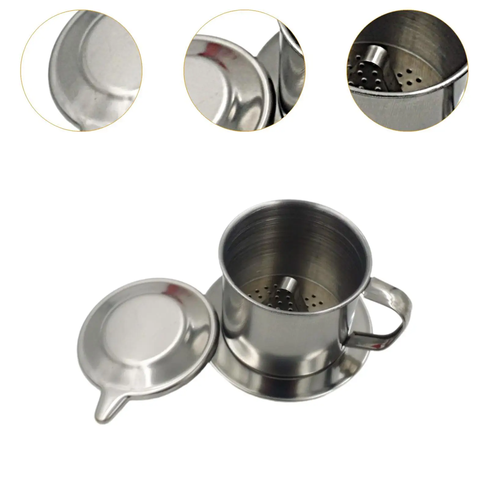 เครื่องชงกาแฟเวียดนามกรองสไตล์ฝรั่งเศสแบบกดสำหรับร้านกาแฟสำนักงานร้านอาหาร