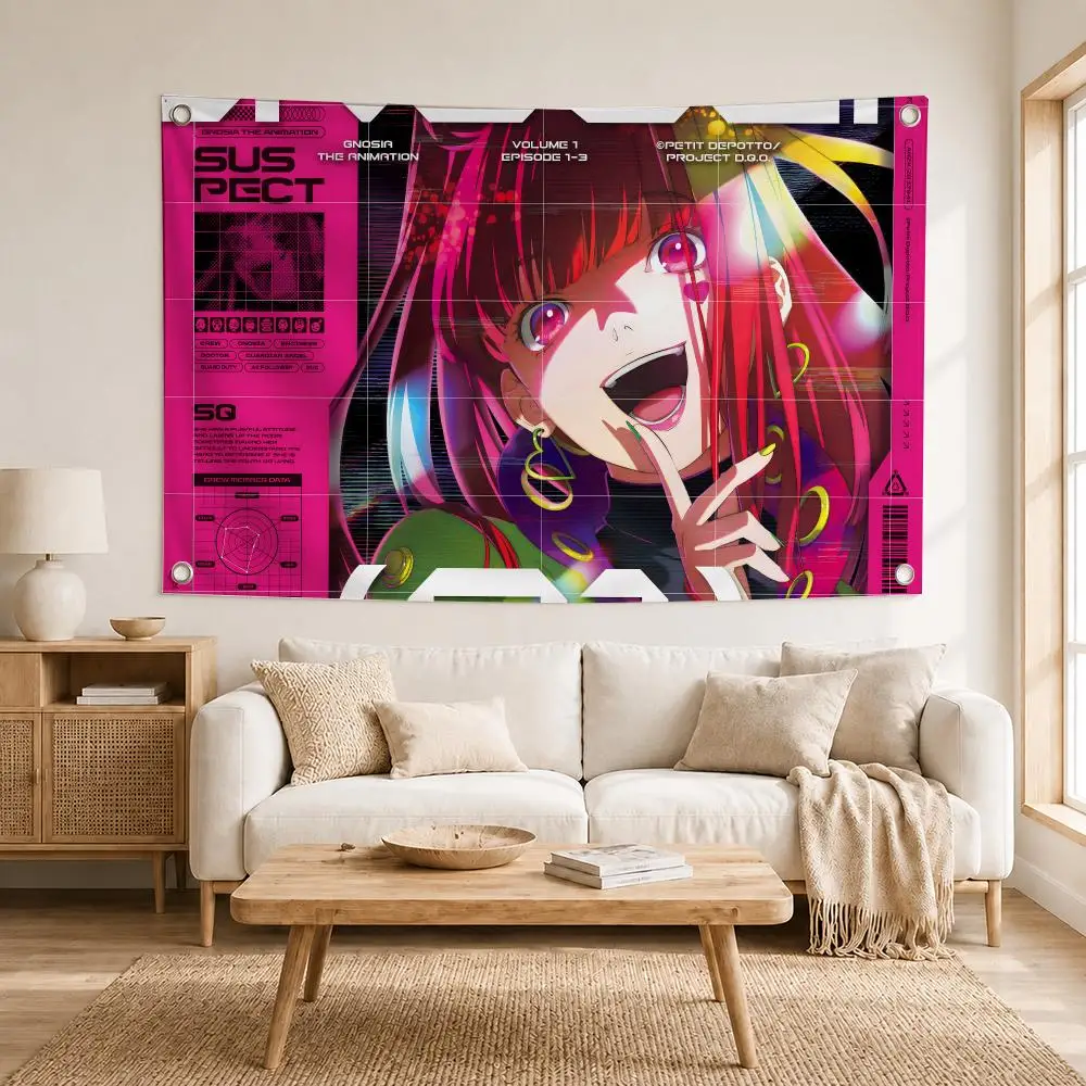 G-Game GNOSIA Flags Decoration Outdoor Picnic Party Art Hanging Home Camping Party Banner