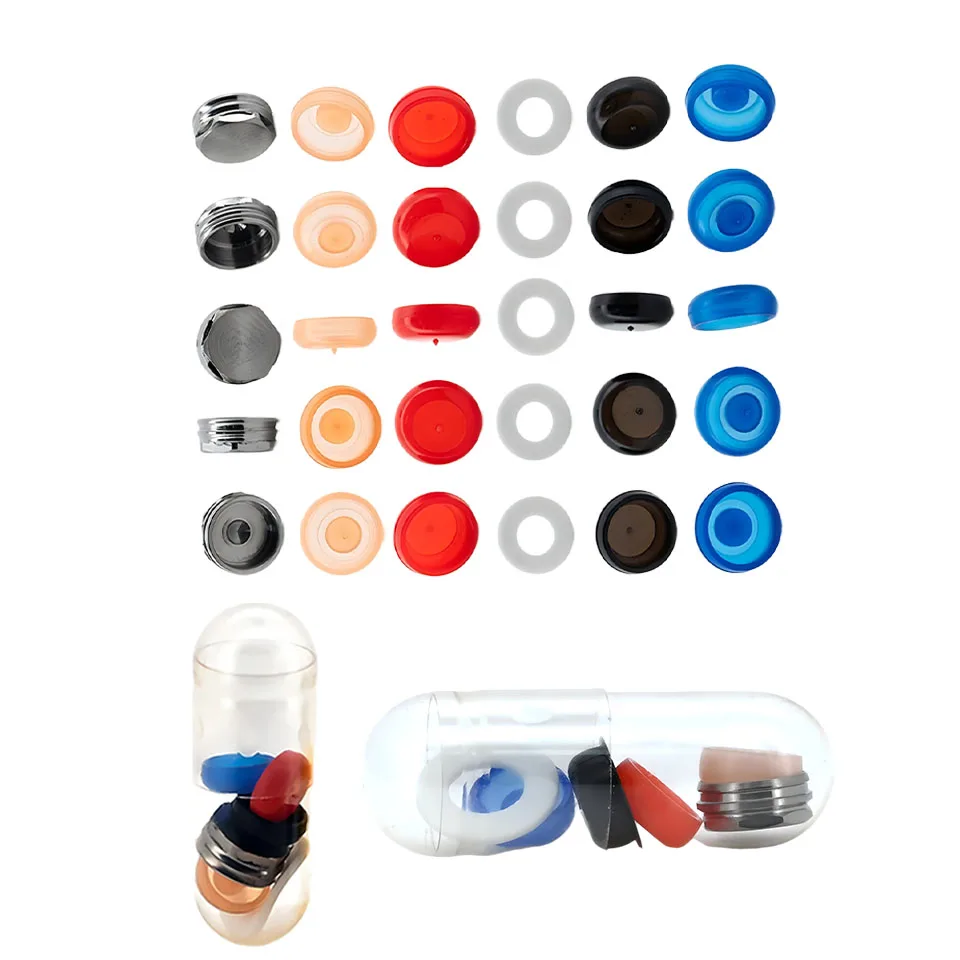Dental Implant Locator Male Retention Caps Silicone Inserts Housing Denture Attachment Kit Overdenture Prosthesis Lab Materials