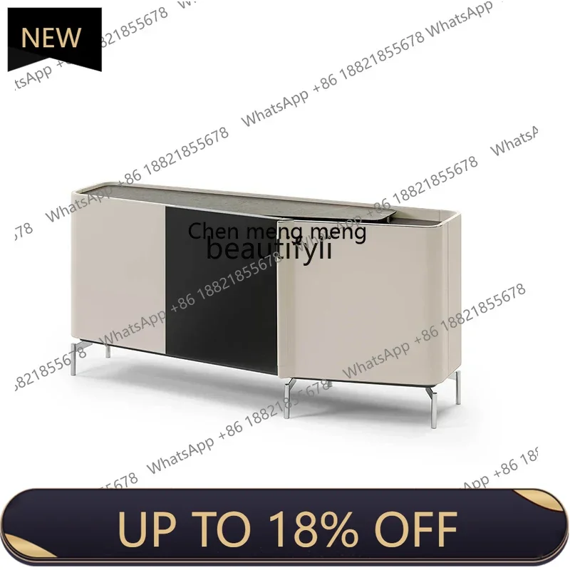 

P178 Modern Minimalist Sideboard Dining Room Wall Villa Entrance Cabinet Hong Kong Style Italian Light Luxury Locker