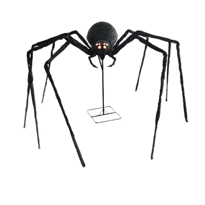 

Halloween new courtyard giant big spider electric induction luminous haunted house decoration scene