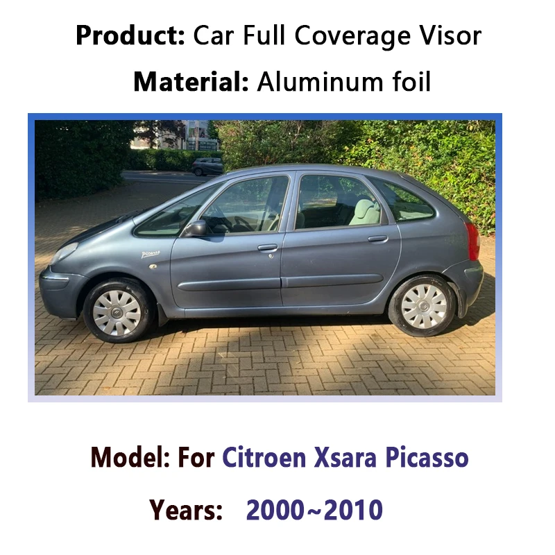 Car Full Sunshades For Citroen Xsara Picasso 2000~2010 Car Visor Sunscreen Window Blind Cover Shade Accessories 2003 2005 2008