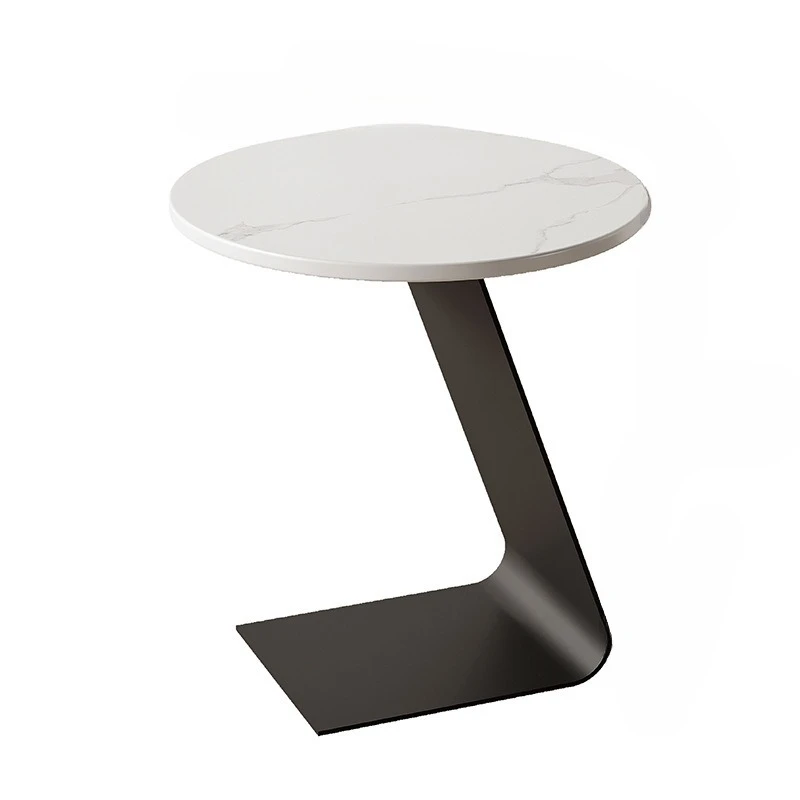 

Living room sofa, light luxury modern simple rock slab wrought iron balcony coffee table