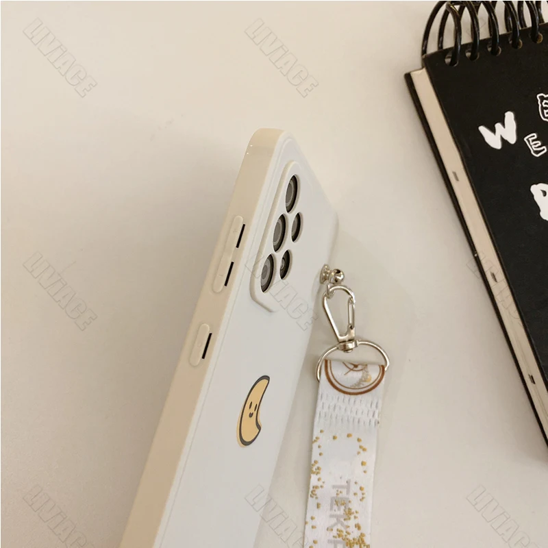 A 96 Sun Moon Crossbody Lanyard Case On For Oppo A96 A97 A95 A94 A93S A92S A91 A83 A79 A78 A76 A74 A73 A72 A71 4G 5G Strap Cover